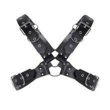 Load image into Gallery viewer, MSemis Harness Mens Bondage Gay Punk Leather Harness Men Body Chest Shoulder Half Harness Belt Fetish Gay bdsm Bondage Clubwear