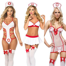 Load image into Gallery viewer, Porno Lingerie Hot Women Baby Doll Lenceria Sexi Erotic Lingerie Dress Cosplay Nurse Uniform Costumes Underwear Sex Clothes Role